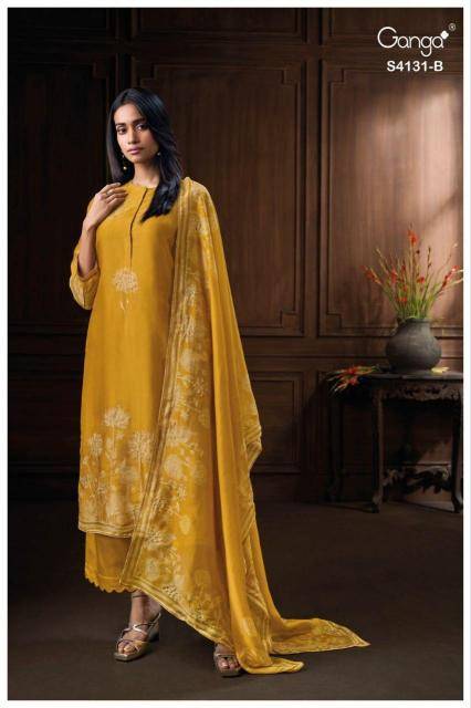 Ganga iverra 4131 Dress material suppliers