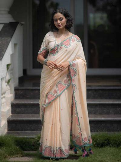 Triveni W-351 cotton Saree manufacturers in mumbai