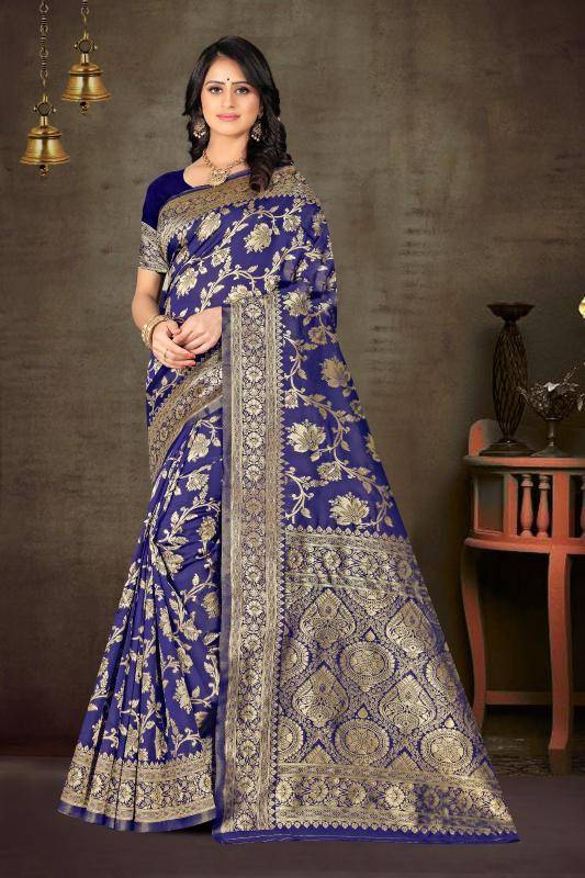 Triveni MN-07 banarasi silk  Wholesale saree shop in mumbai