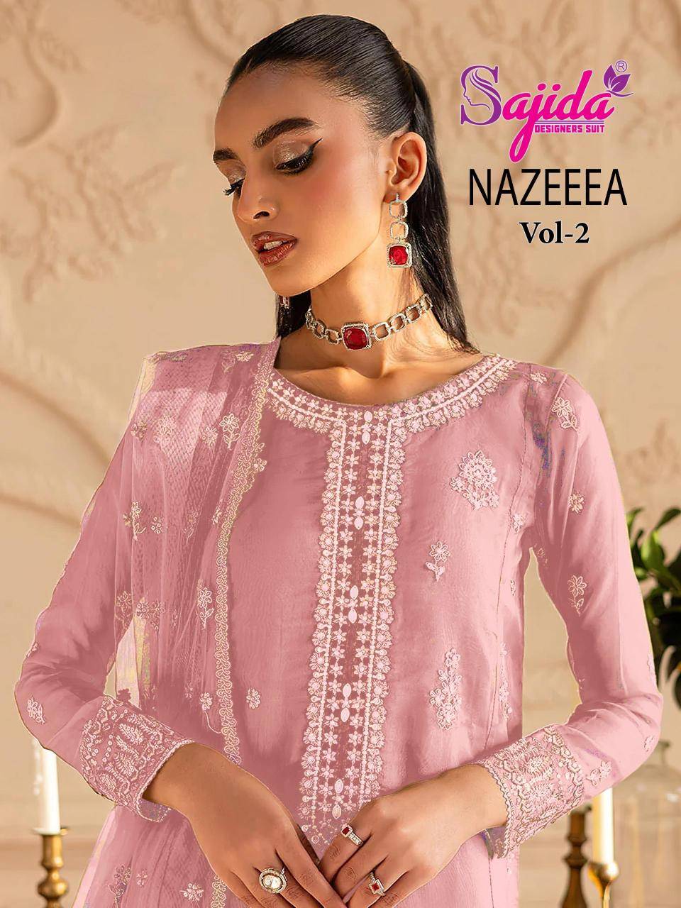 Sajida nazeeea vol 2 d.no 1092-A-B-C-D pakistani suits Wholesale Market in West Bengal