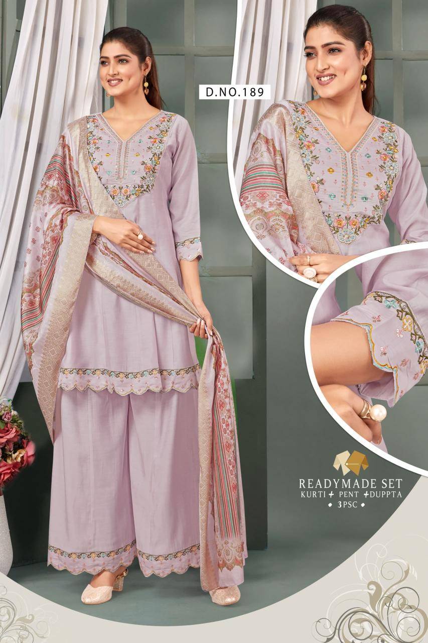 Shivay 3pcs roman silk Wholesale kurti shops in Delhi