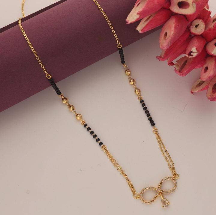 Micro gold polish manglsutra 1684 Imitation jewelry supplier in Kolkata