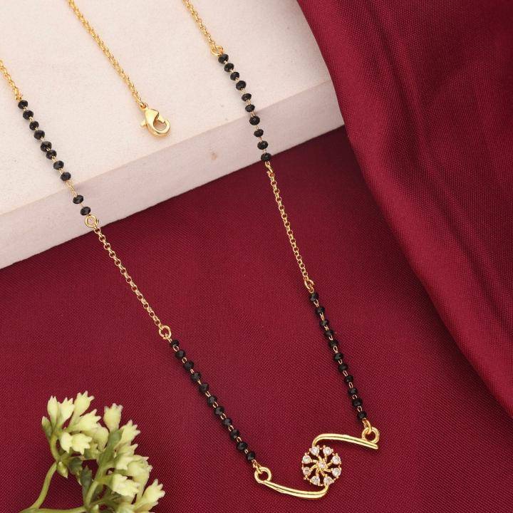 Micro gold polish manglsutra 1977 Artificial gold jewelry supplier