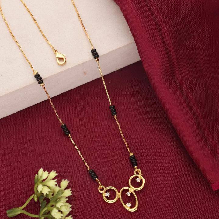 Micro gold polish manglsutra 1979 Artificial Kundan jewelry wholesale