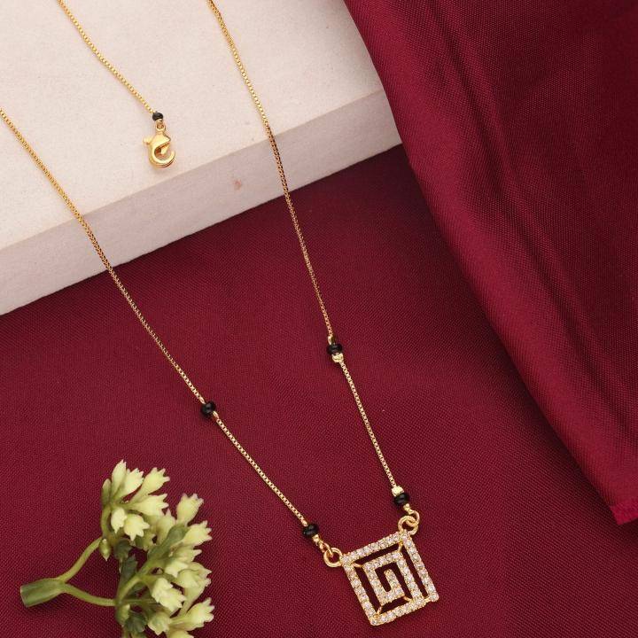 Micro gold polish manglsutra 1980 Bridal artificial jewelry in Kolkata