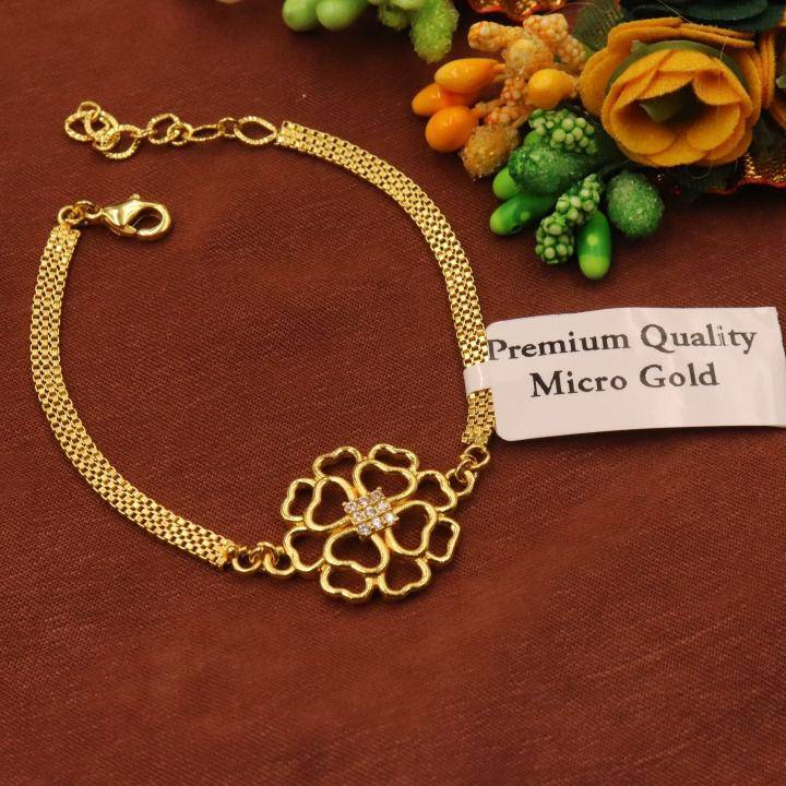 Micro gold AD Fancy bracelet 526 Artificial jewellery designs in India