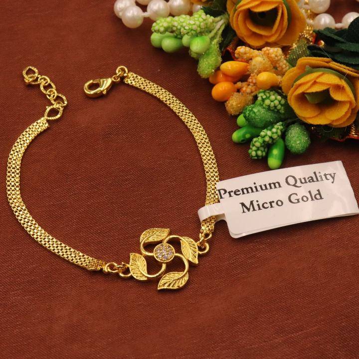 Micro gold AD Fancy bracelet 530 Indian fashion jewellery wholesale