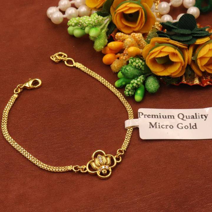 Micro gold AD Fancy bracelet 533 Artificial jewellery sets online India