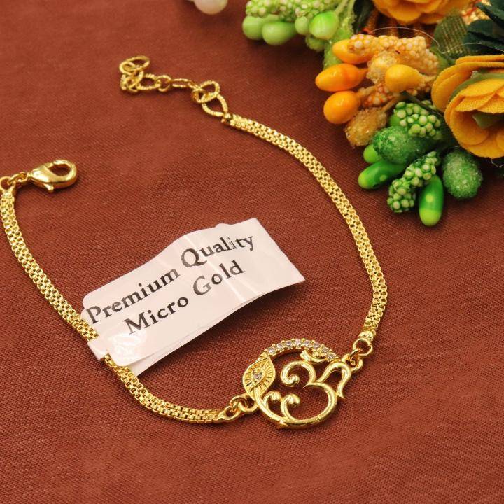 Micro gold AD Fancy bracelet 547 Artificial jewellery supplier in Delhi