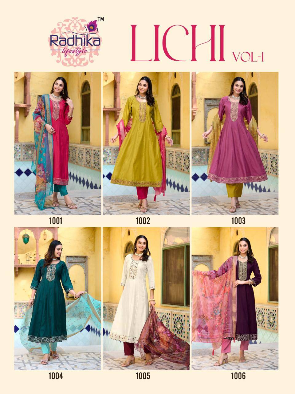 Radhika lifestyle lichi vol 1 Kurti manufacturers in Mumbai