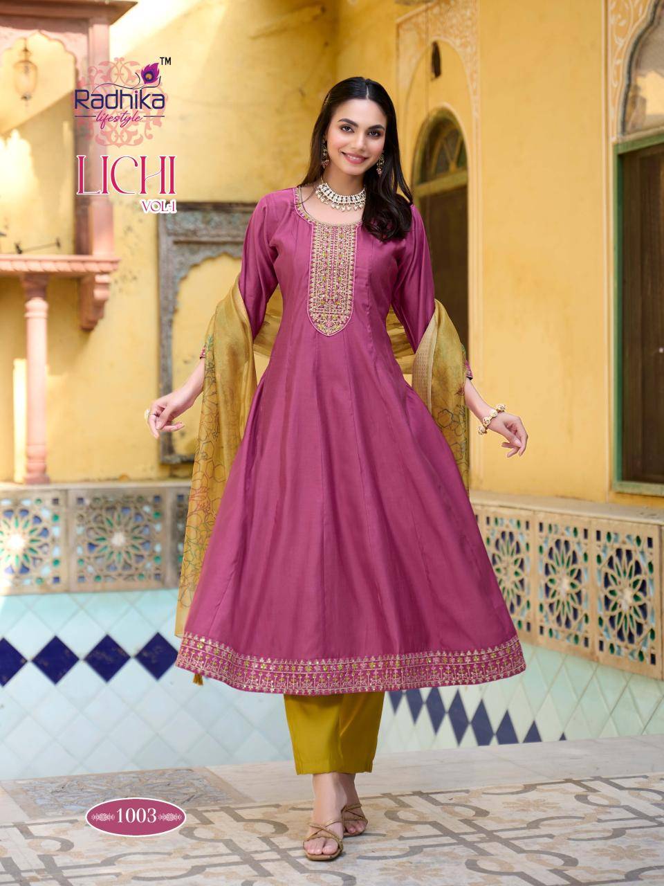 Radhika lifestyle lichi vol 1 Kurti manufacturers in Mumbai