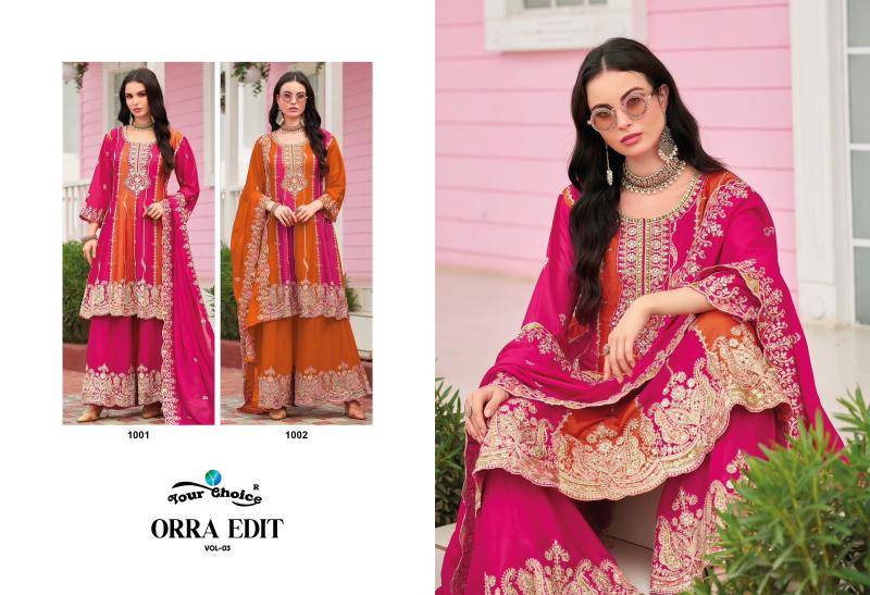 Your choice orra edit-3 pakistani Suits  suppliers in Mumbai