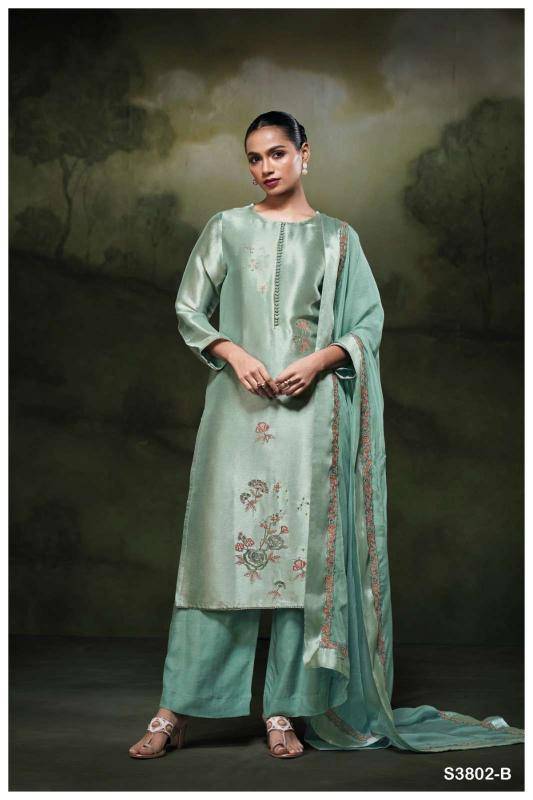 Ganga treta 3802 Wholesale dress material suppliers in Hyderabad