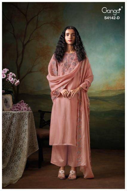 Ganga brianae 4142 Dress material wholesale price list