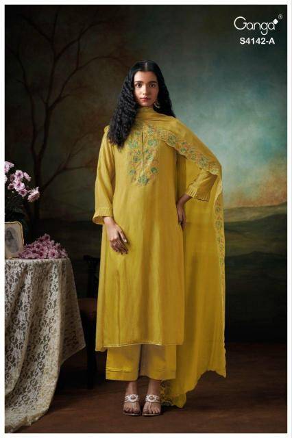 Ganga brianae 4142 Dress material wholesale price list