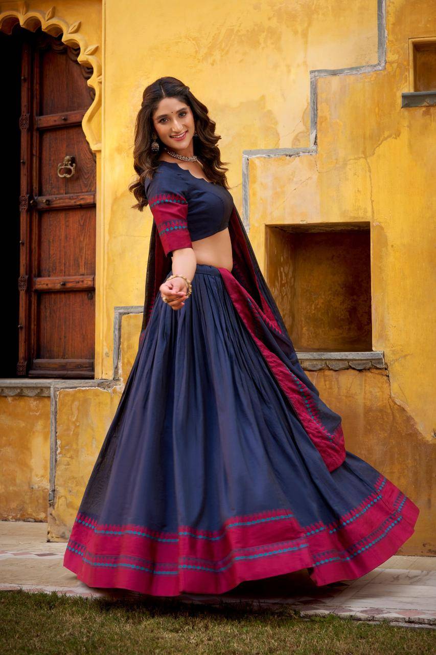 SUMATHI Chanderi BLK Wholesale lehenga choli manufacturers in Hyderabad