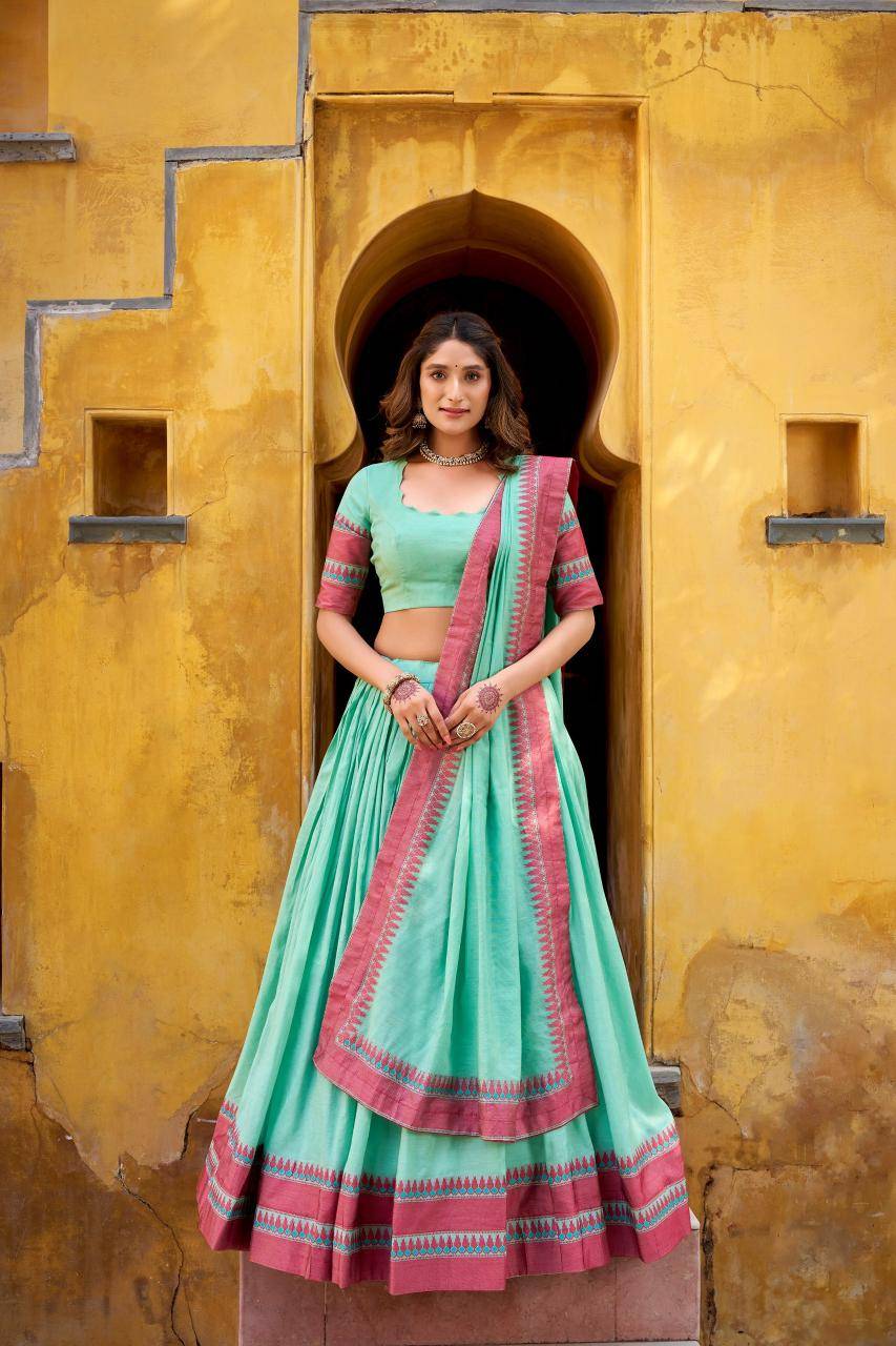 SUMATHI Chanderi SBL Lehenga choli wholesale price in Hyderabad