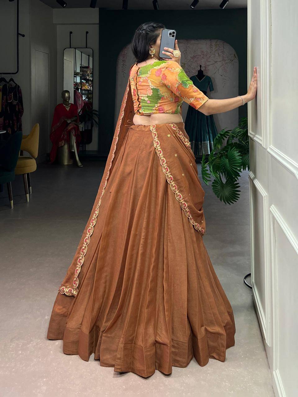 LNB 1068 Chocolate Crush Wholesale bridal lehenga choli in Hyderabad