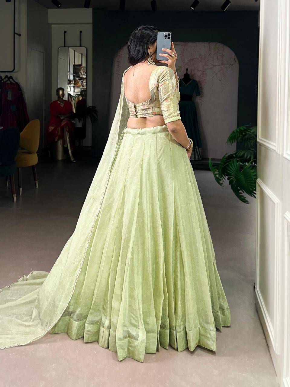 LNB 1100 Allen Crush TEA Lehenga choli wholesale showroom in Hyderabad