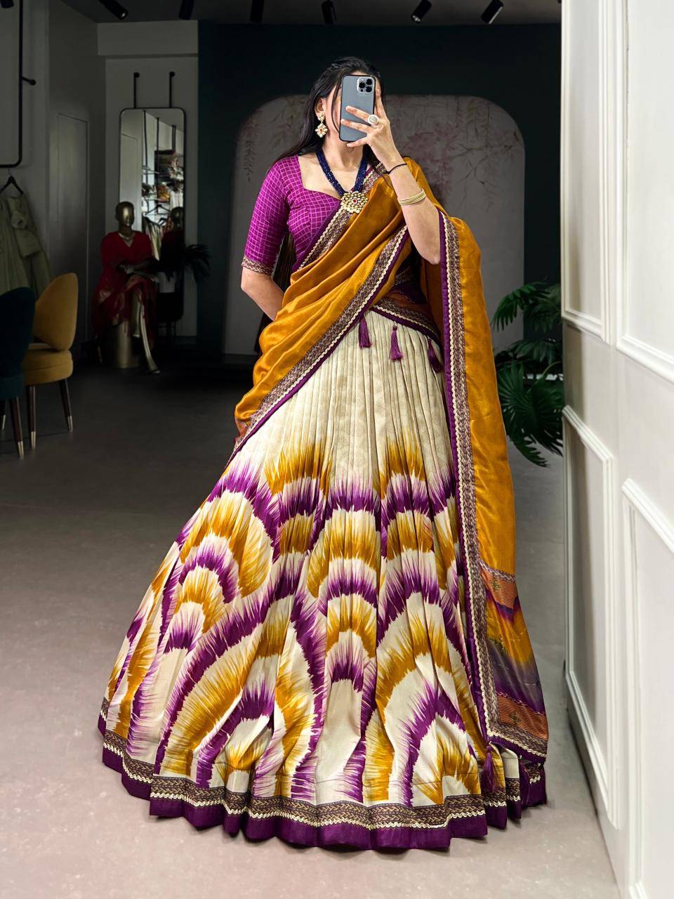 ANAHITHA Tasar Silk WIN Wholesale lehenga choli market prices in Hyderabad