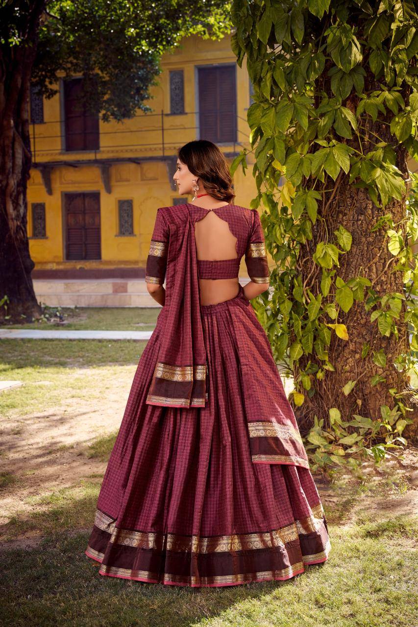SWASTHIKA Chettinad Cotton MLB  Lehenga choli wholesale market near me