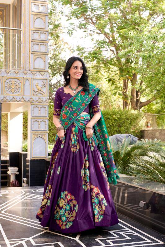 LNB 1239 Tasar Silk PRL Budget-friendly lehenga choli market in Delhi