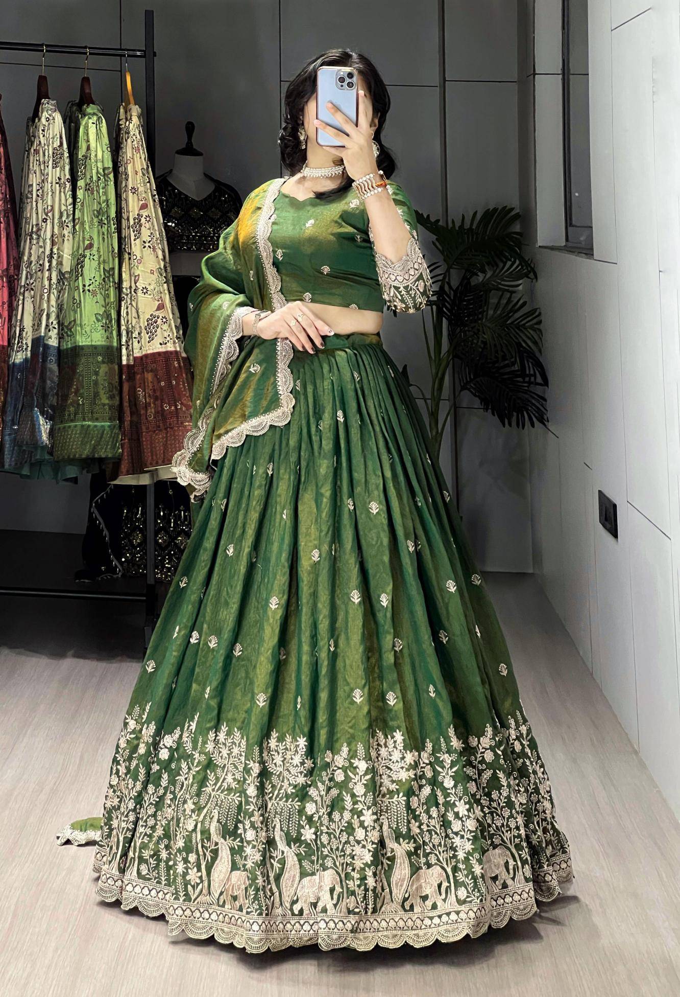 GRTN 8215 OLIV Vichitraa Silk Lehenga choli manufacturers in Delhi