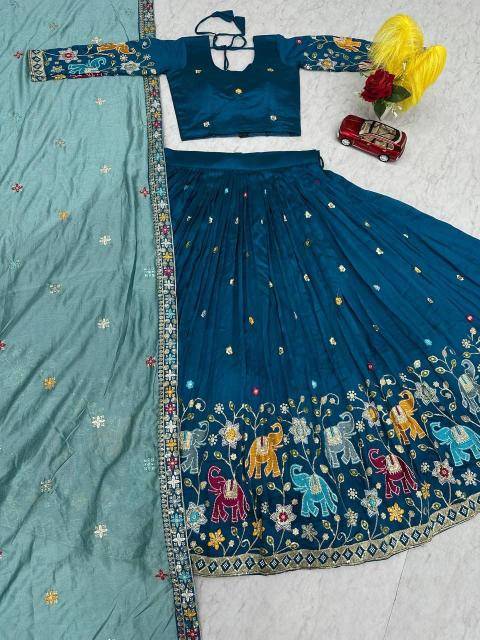 PC-545 vichitra silk Lehenga choli exporters in Delhi