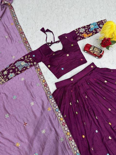 PC-545 vichitra silk Lehenga choli exporters in Delhi