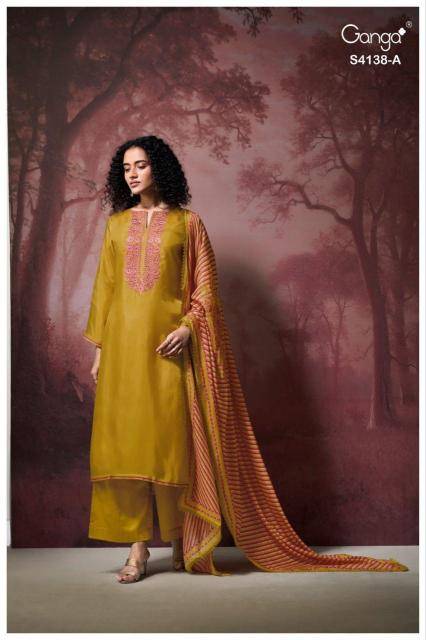 Ganga ashael 4138 Dress materials in Surat