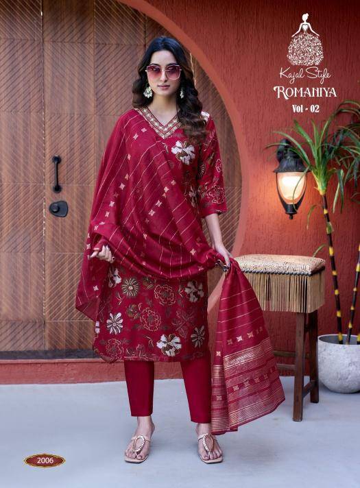 Kajal style romaniya vol.2 Kurti wholesalers in Ahmedabad