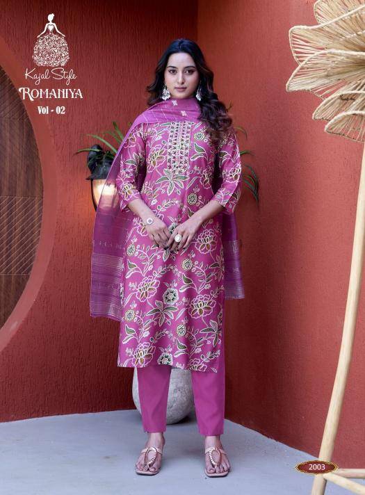 Kajal style romaniya vol.2 Kurti wholesalers in Ahmedabad