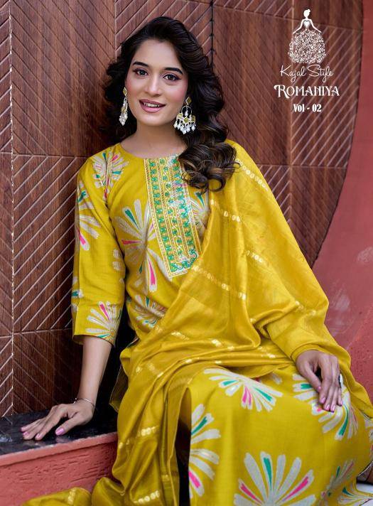 Kajal style romaniya vol.2 Kurti wholesalers in Ahmedabad