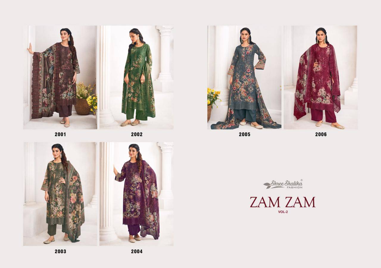 Shree shalika zam zam vol.02 Online Salwar Suit Suppliers