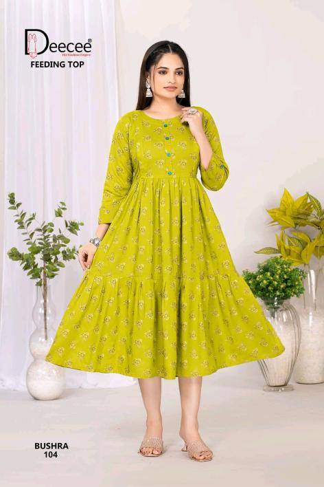 Deecee bushra feeding Kurti manufacturers in Surat