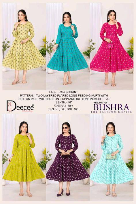 Deecee bushra feeding Kurti manufacturers in Surat