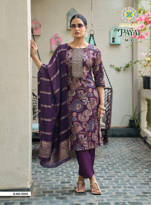 Passion tree payal vol 5 Kurti manufacturers in Mumbai