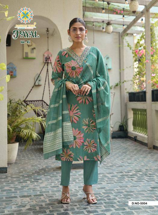 Passion tree payal vol 5 Kurti manufacturers in Mumbai