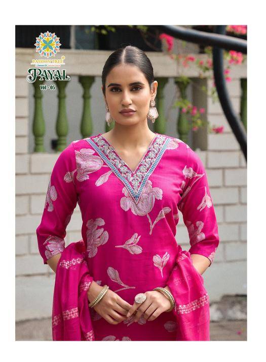 Passion tree payal vol 5 Kurti manufacturers in Mumbai