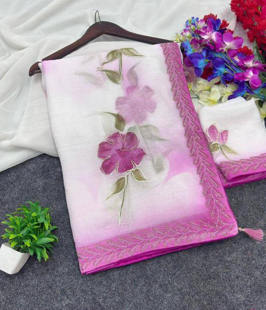 Akshara brush‑painted Bangalore saree wholesale market