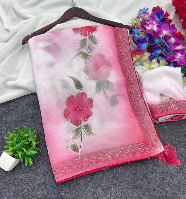 Akshara brush‑painted Bangalore saree wholesale market