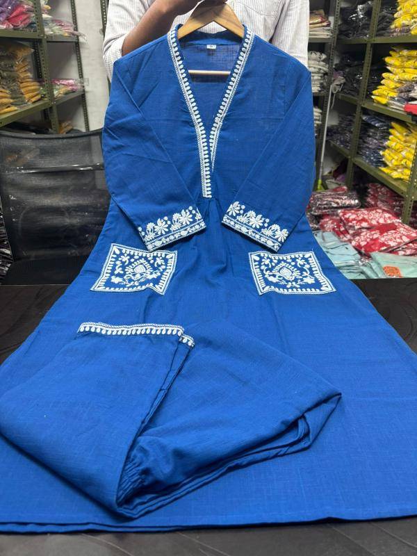 Beautiful cotton slub with both sides Kurti manufacturer in Surat city