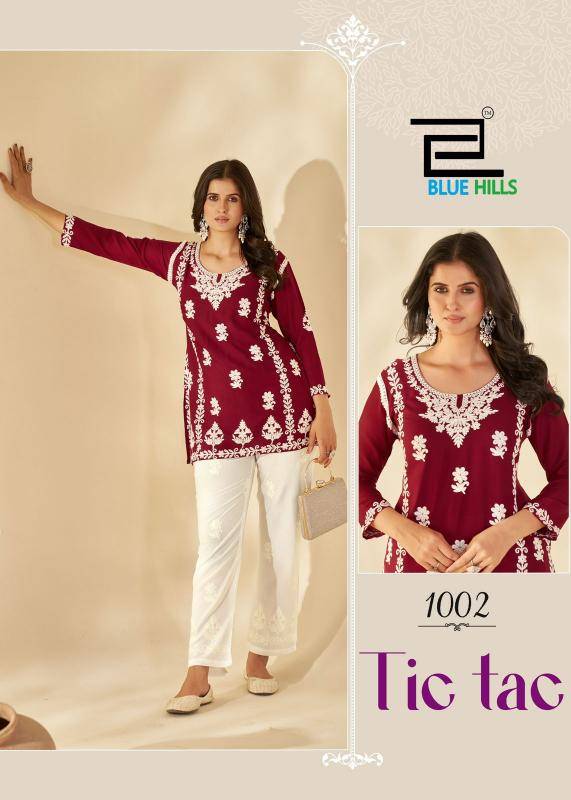 Blue hills tic tac Kurti manufacturers and suppliers in Surat