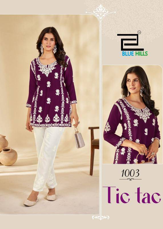 Blue hills tic tac Kurti manufacturers and suppliers in Surat