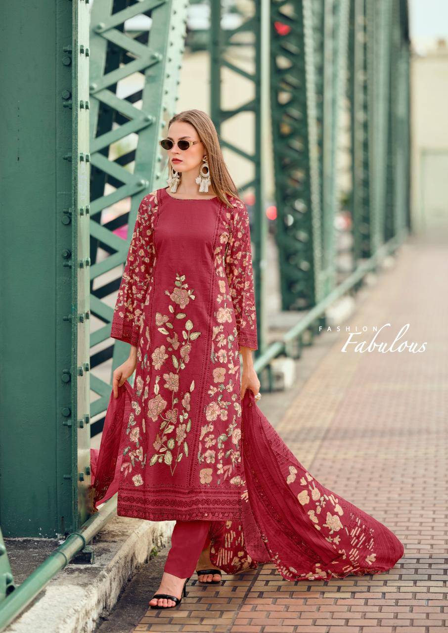 Nisanka mills & emb cashmere vol 2 Dress material suppliers in Kolkata