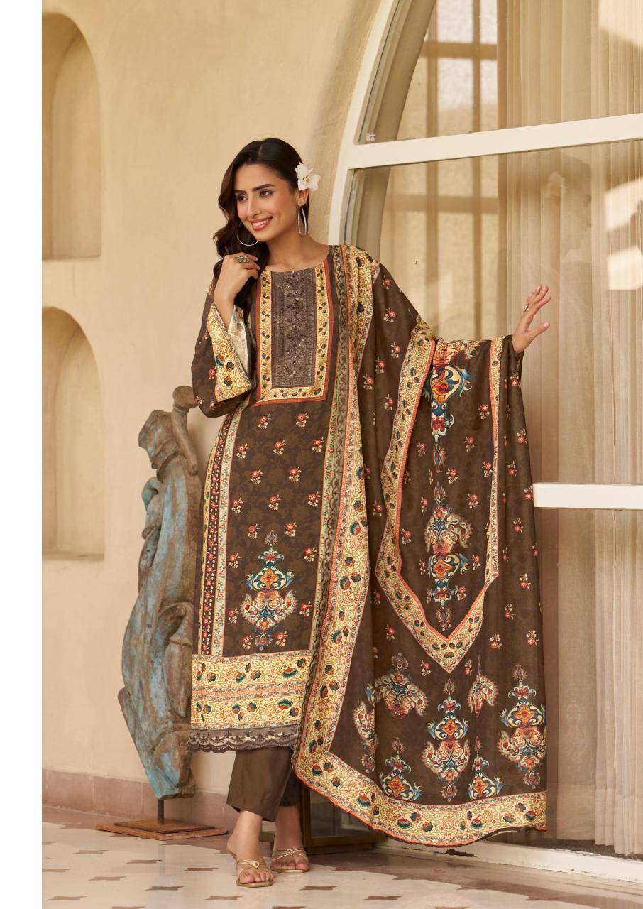 The hermitage shop bagh vol 5 Designer dress material wholesale in Kolkata