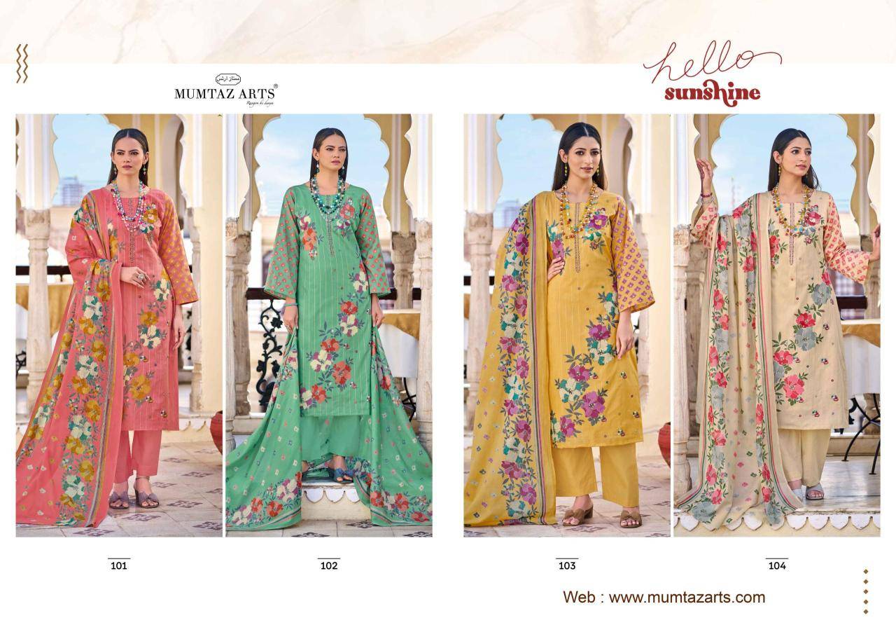 Mumtaz arts hello sunshine Wholesale Dress materials manufacturer in kolkata