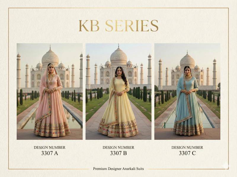 Kb series KB 3307 gown Wholesale anarkali Kurti