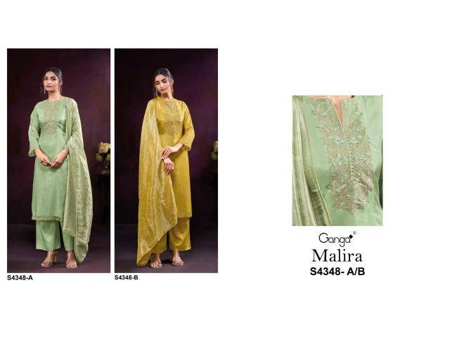 Ganga malira 4348 Dress material online shopping