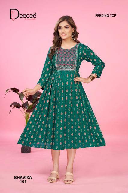Deecee bhavika flared Wholesale Kurti supplier in surat